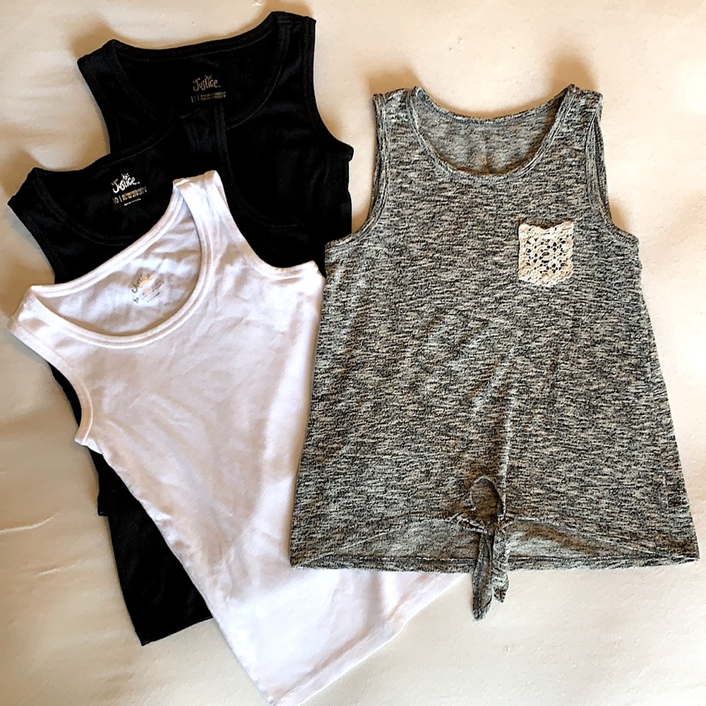 Justice Tank Tops *LOT of 4*